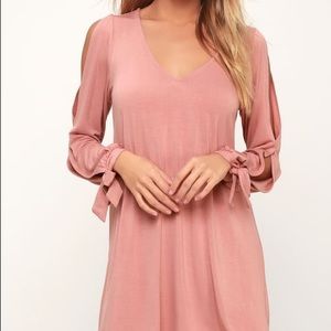 Lulus Long-sleeve Mauve Dress